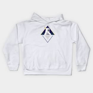 Modern Design Space Cockatoo Kids Hoodie